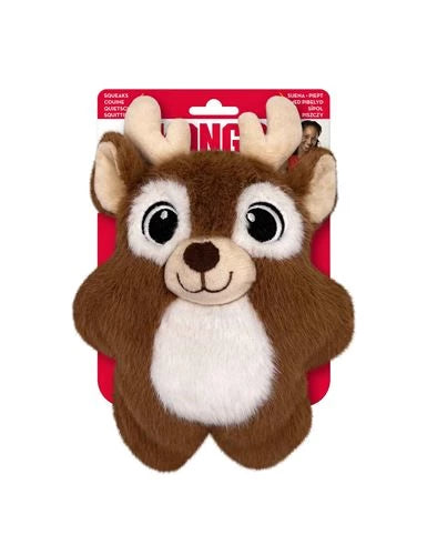 KONG Holiday Snuzzles Reindeer Dog Toy