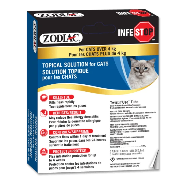 Infestop Cats over 4 kg - Flea & Tick Control - Zodiac