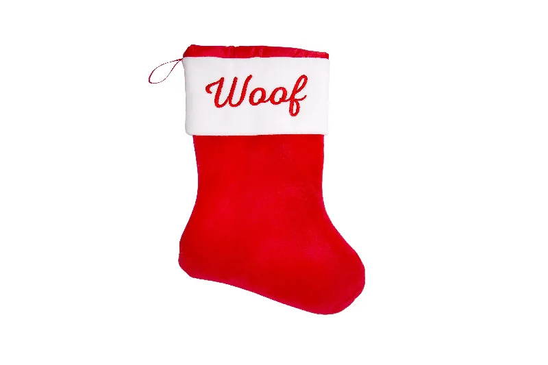 Pearhead Woof Dog Christmas Stocking