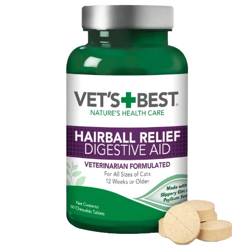 Hairball Relief Digestive Aid-Cat's Supplement- Vet's Best