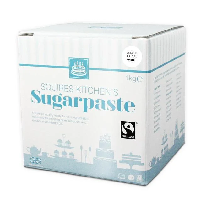 Squires Kitchen White Fairtrade Sugarpaste Ready to Roll Icing    1kg