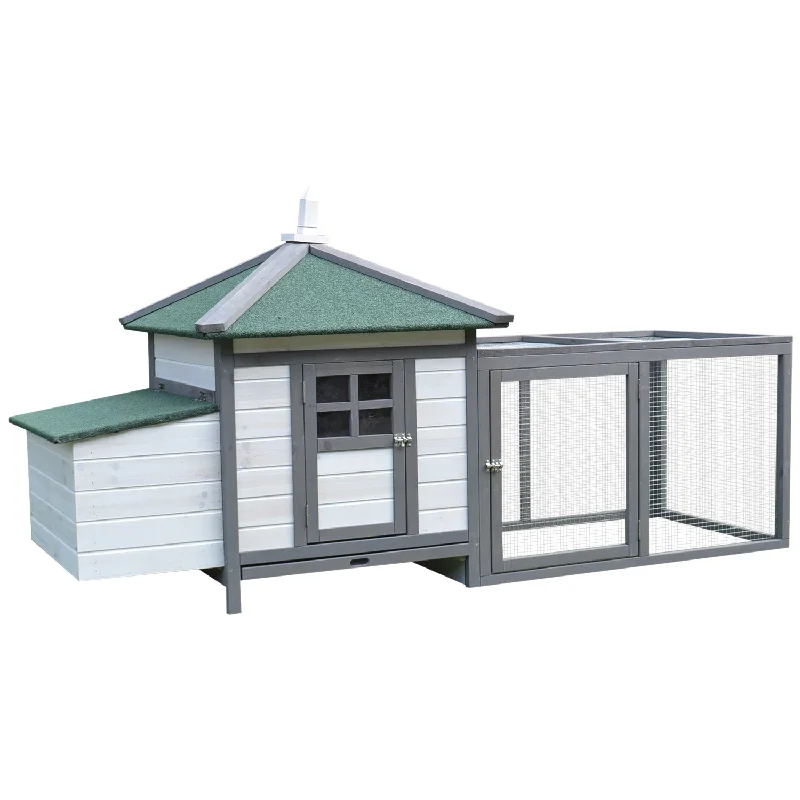 9. **Cat clothes cute model**5. **Dog toy sound ball**PawHut Chicken Coop with Run Hen House Poultry Coops Cages Pen Outdoor Backyard with Nesting Box 196 x 76 x 97cm Grey