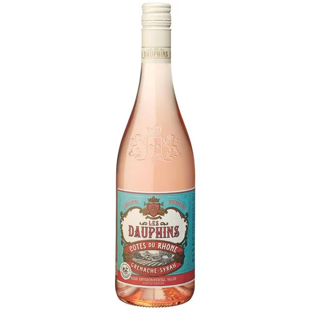 Les Dauphins Cotes du Rhone Rose   75cl