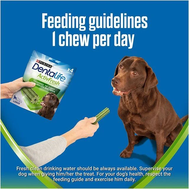 Dentalife ActivFresh Large Dental Chicken Dog Chews    142g