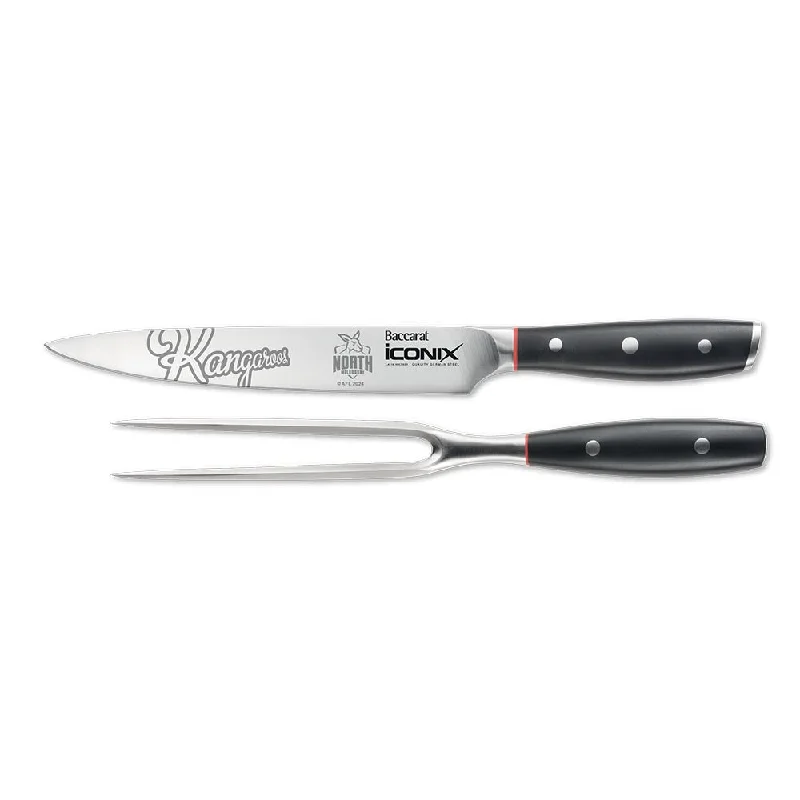 Personalisation For Baccarat iconiX Carving Knife Set North Melbourne Kangaroos