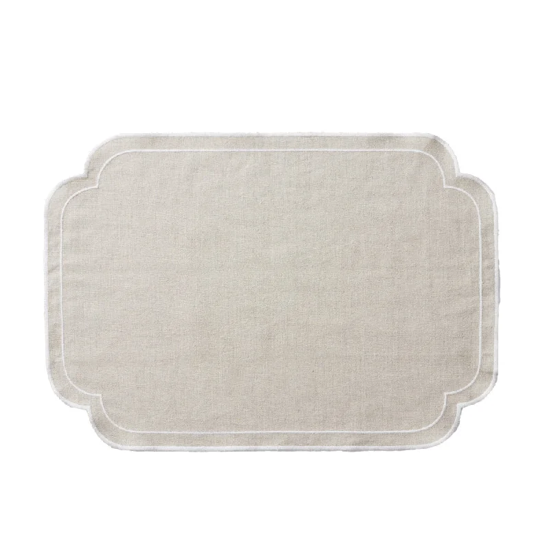 Society Home Set of 4 Chloe Liveable Linen Placemats