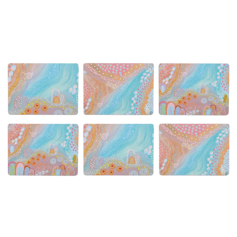 Ashdene Koort Boodja Heart Country Assorted Set of 6 Placemats