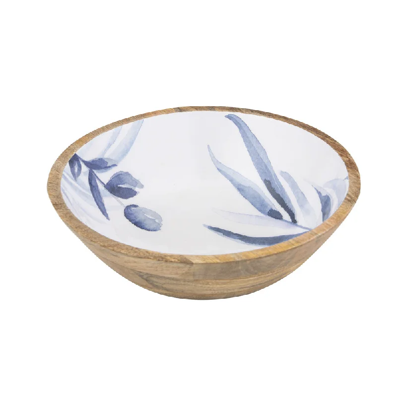 Ladelle Blue Lagoon Mango Wood Bowl