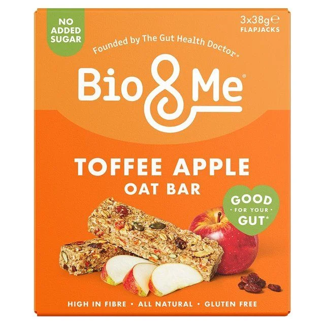 Bio&Me Toffee Apple Oat Bars   3 x 38g