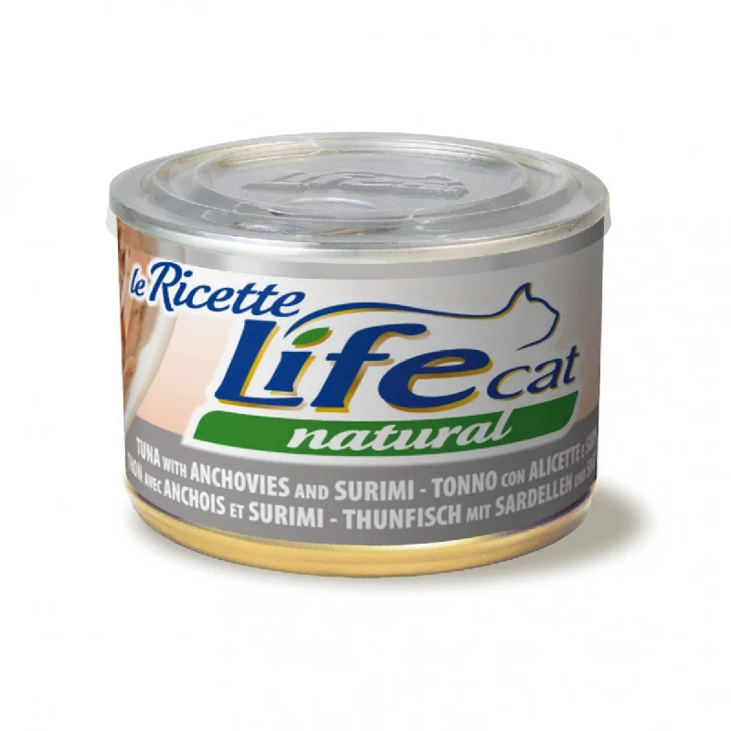 Lifecat tuna and anchovies and surimi ricette , 150 gr