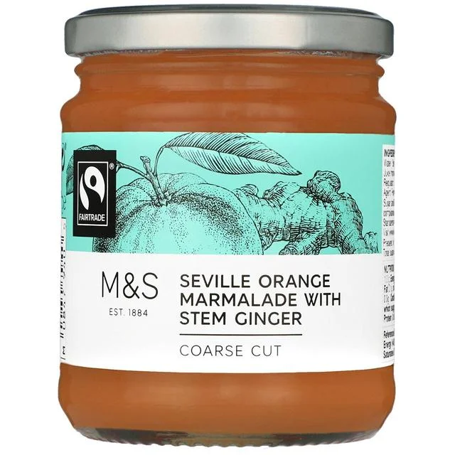 M&S Fairtrade Orange & Ginger Marmalade   340g