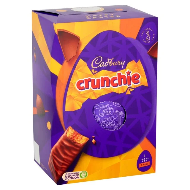 Cadbury Crunchie Chocolate Large Easter Egg   190g