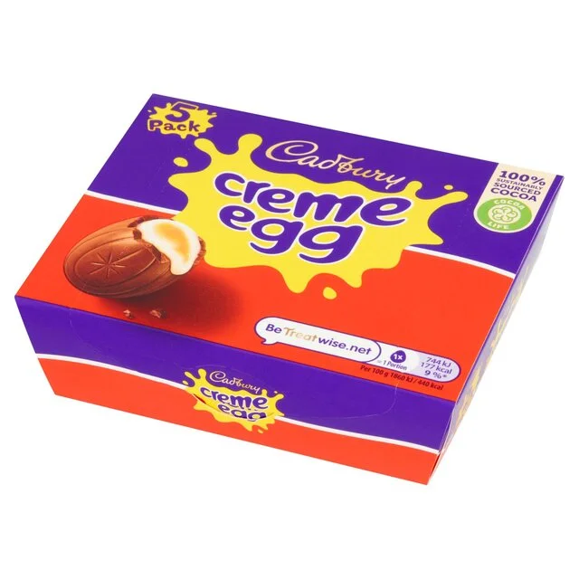 Cadbury Chocolate 5 Creme Eggs   197g