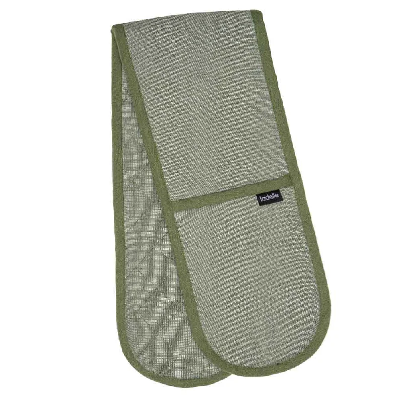 Ladelle Eco Recycled Green Double Oven Mitts