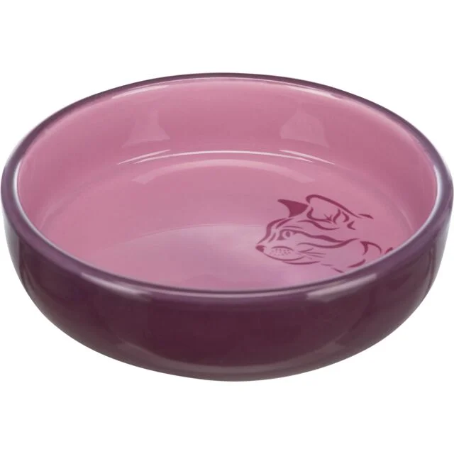 Ceramic bowl for short-nosed breeds