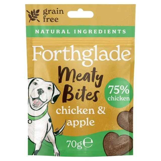 Forthglade Natural Meaty Bites Chicken with Apple   70g