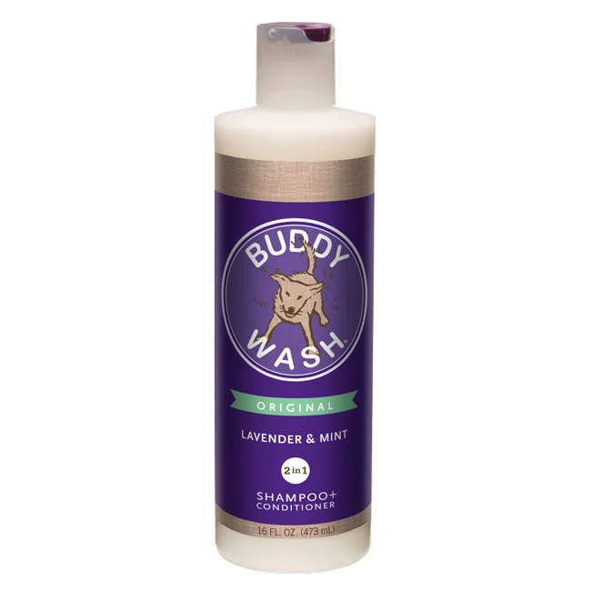 remove dead hair and dandruff, and promote pet skin health.Buddy Wash Original Lavender & Mint Dog Shampoo & Conditioner (16-oz)