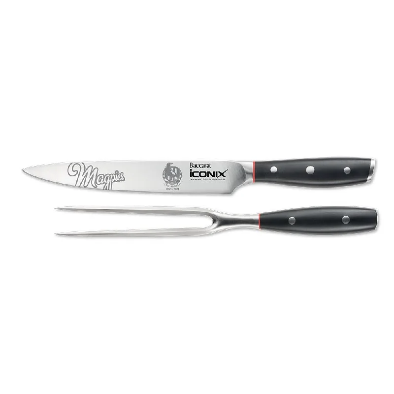 Personalisation For Baccarat iconiX Carving Knife Set Collingwood Magpies