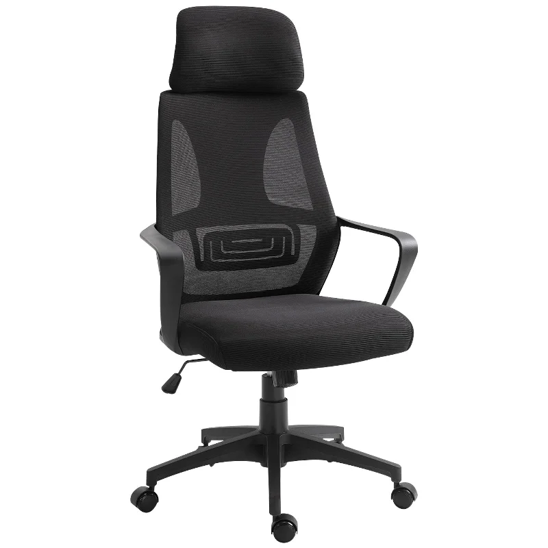 Vinsetto Mesh Ergonomic Home Office Chair w/ Headrest