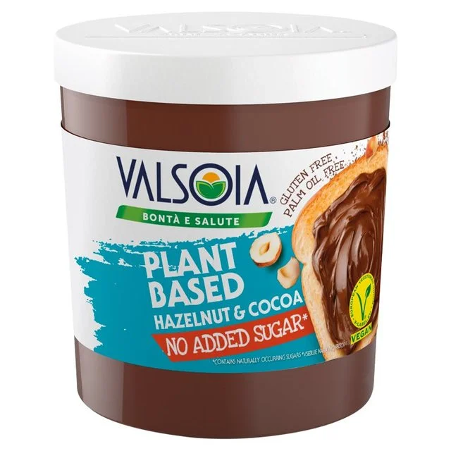 Valsoia No Added Sugar Dairy Free Hazelnut Spread   200g