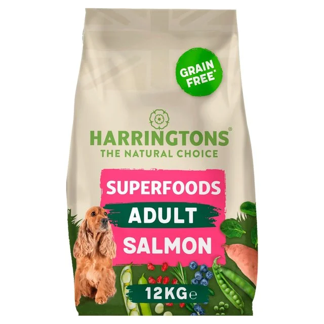 - Special food for senior dogs					Harringtons Grain Free Superfoods Salmon Dry Dog Food   12kg