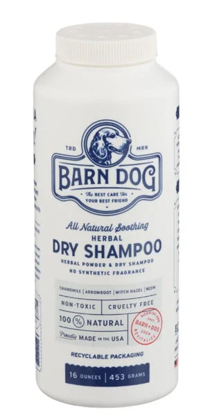 remove dead hair and dandruff, and promote pet skin health.Barn Dog Dry Shampoo, 16 oz