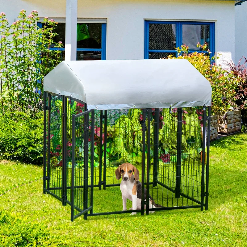 6. **Dog collar is luminous and reflective**6. **Automatic aquarium feeder**PawHut Outdoor Dog Kennel