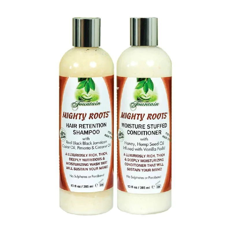 preventing the nails from growing too long and causing discomfort or damage to the pet.Fountain Mighty Roots Hair Retention Shampoo and Moisture Stuffed Conditioner Combo