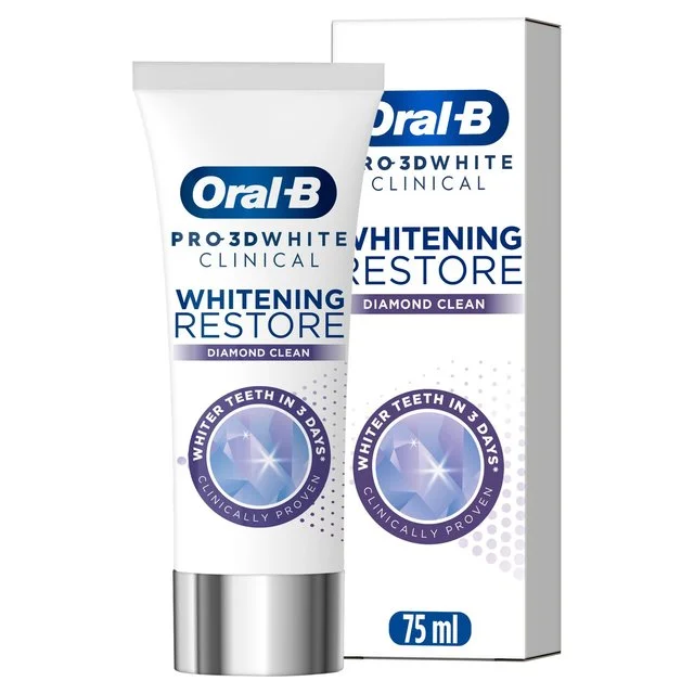 Oral B 3DW Clinical Whitening Restore Diamond Clean   70ml