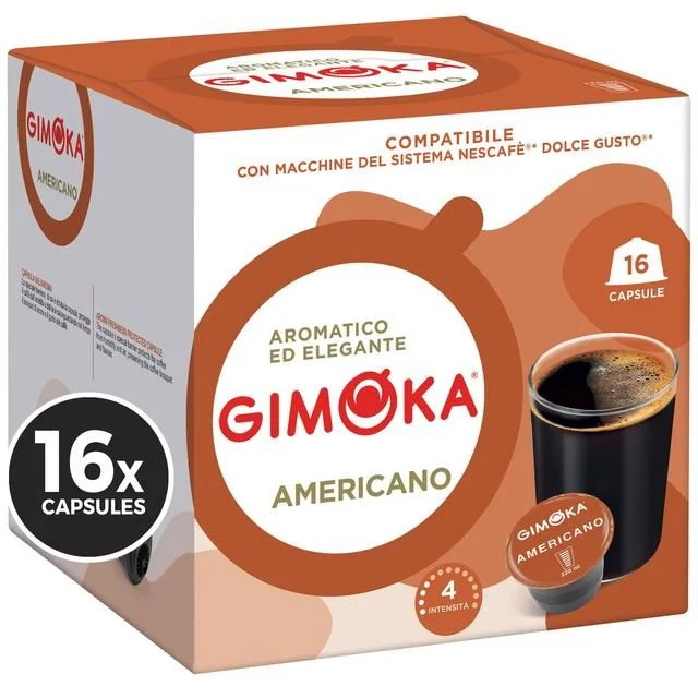 Gimoka Dolce Gusto Pods  Americano   16 per pack