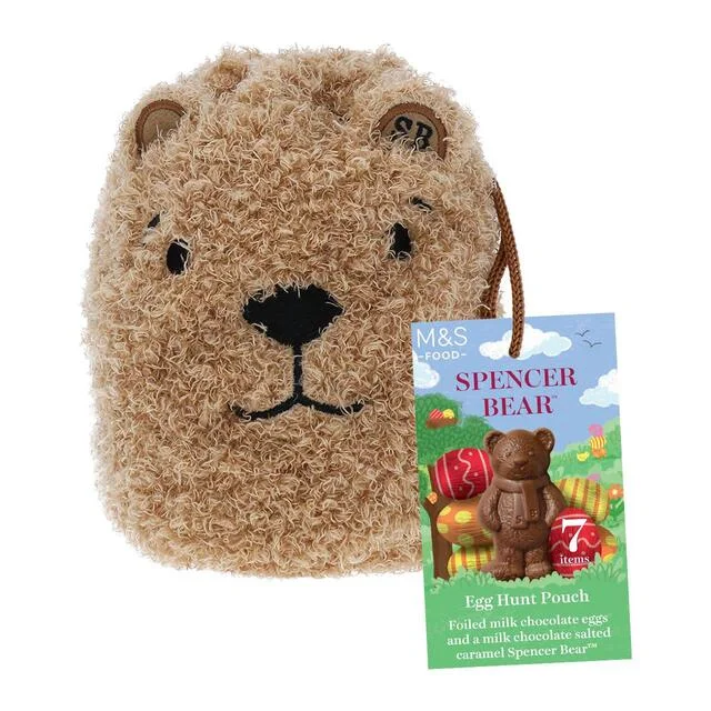 M&S Spencer Bear Egg Hunt Pouch   127g