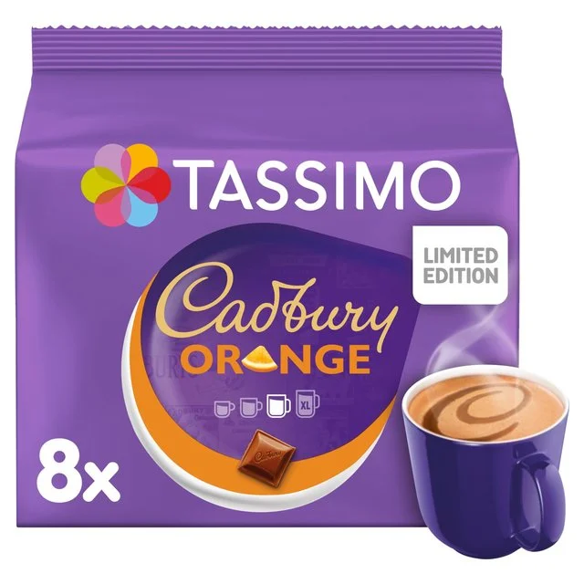 Tassimo Cadbury Orange Pods   8 per pack