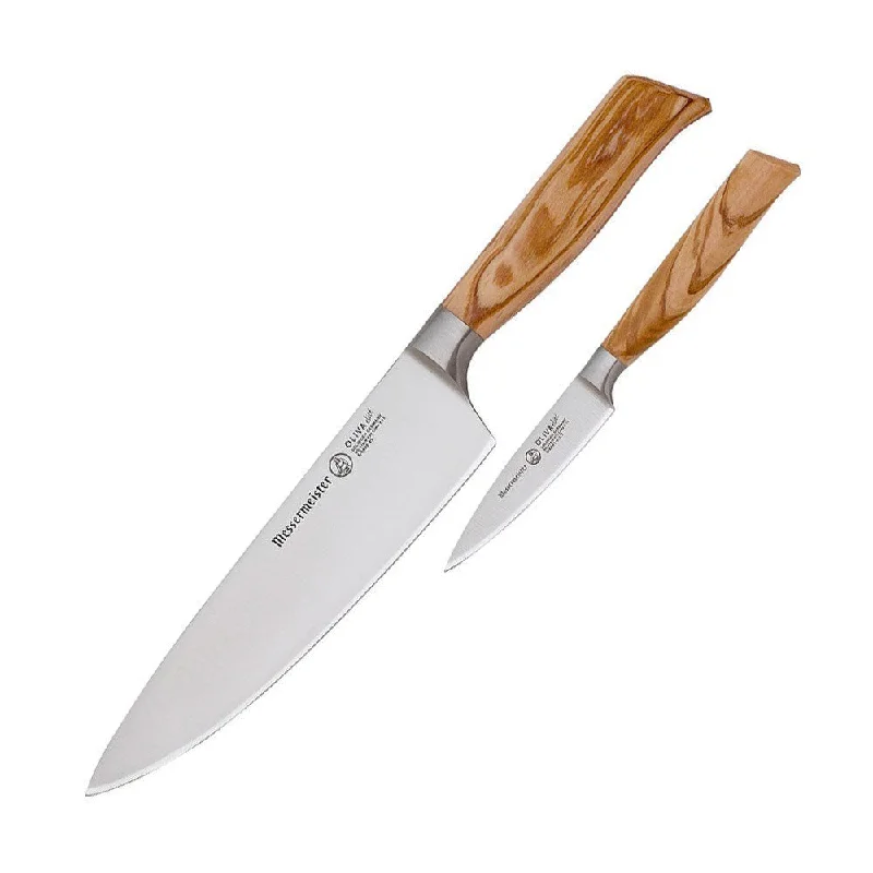 Messermeister Oliva Elite 2 Piece Chef & Paring Knife Set