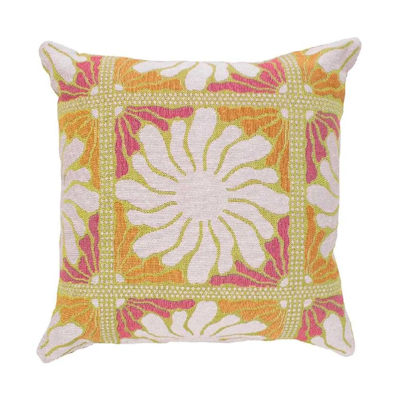 Bambury Zinnia Square Cushion Sorbet