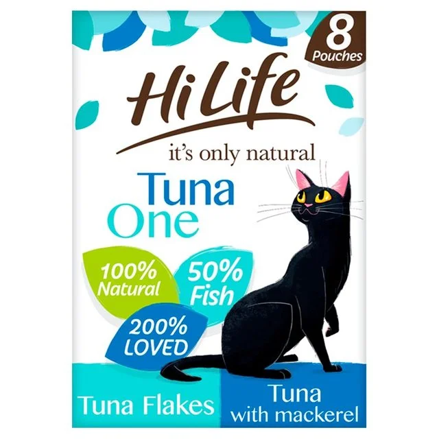 HiLife It's only Natural The Tuna One In Jelly   8 x 70g