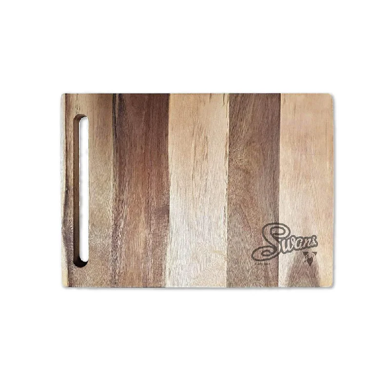 Baccarat Butchers Corner Acacia Rectangle Chopping Board 43cm Sydney Swans