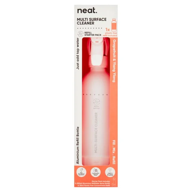 Neat Multi Surface Refill Starter Pack Grapefruit   500ml