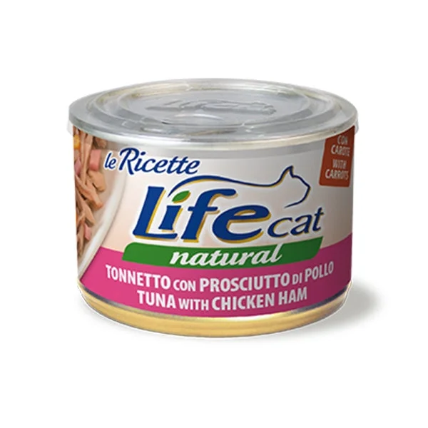 Lifecat tuna with chicken ham ricette , 150 gr