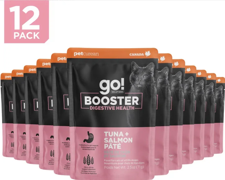 Go! Solutions Booster Digestive Health Tuna + Salmon Pate For Cats