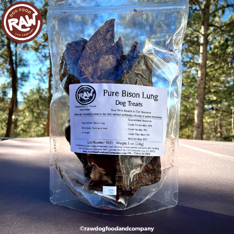 Pure Bison Lung Treats  (5 oz)