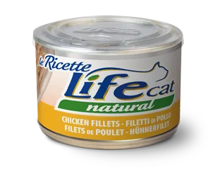 Lifecat chicken fillets natural ricette , 150 gr