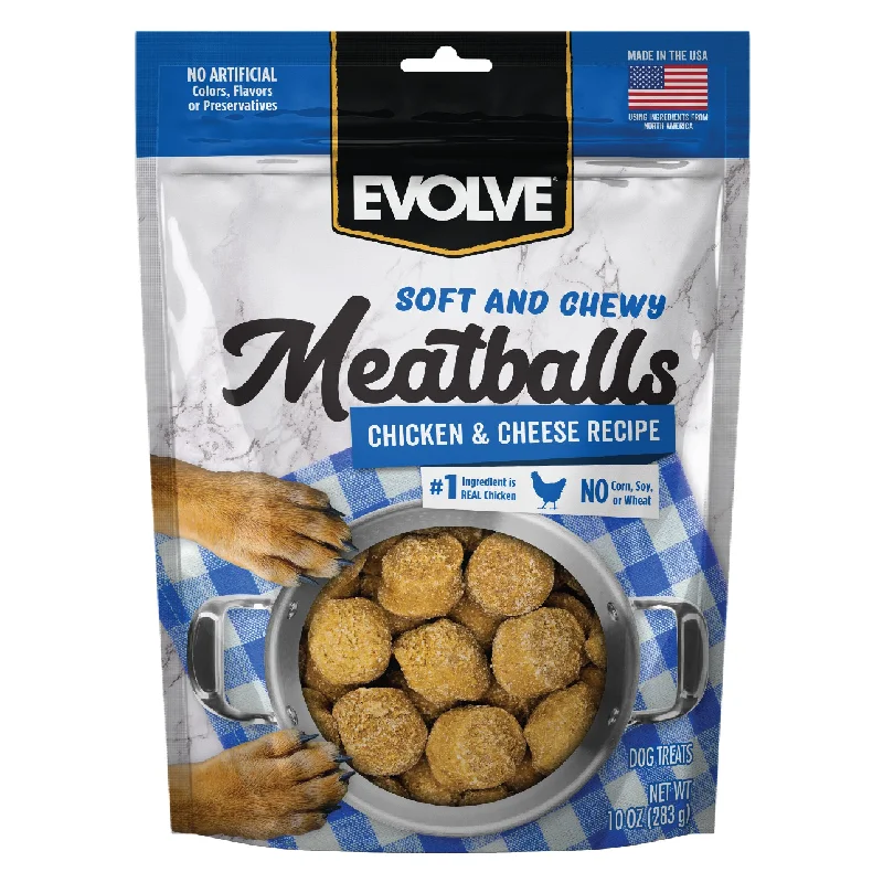 Chicken & Cheese Meatballs for Dogs | 10 oz | Evolve