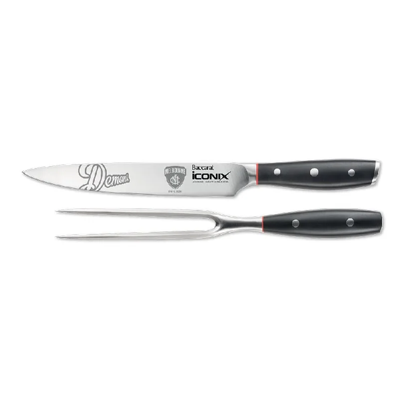 Personalisation For Baccarat iconiX Carving Knife Set Melbourne Demons