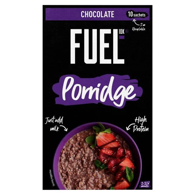 FUEL10K Porridge Sachets Chocolate   10 x 36g