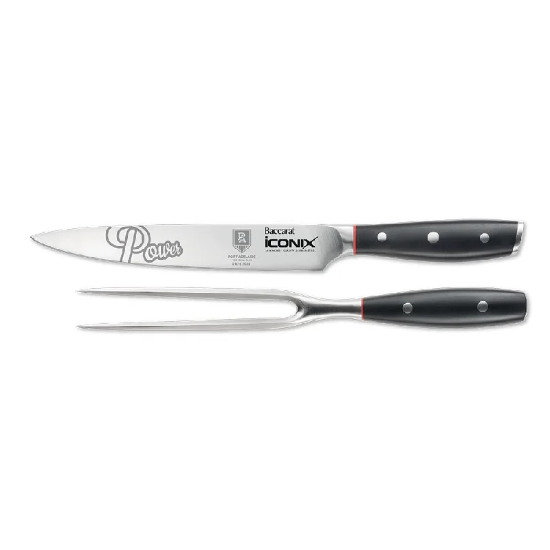 Personalisation For Baccarat iconiX Carving Knife Set Port Adelaide Power