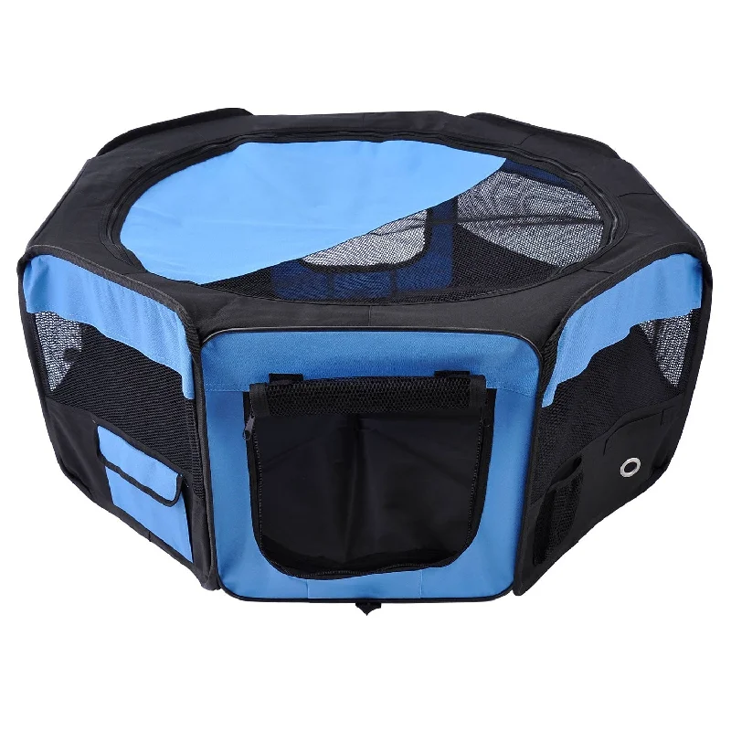 ### Cat accessories1. **Pet collar with custom engraving**Fabric Dog Pens Pet Puppy PlayPen Dog Crate?37cmx37cmx95cm-Blue/Black