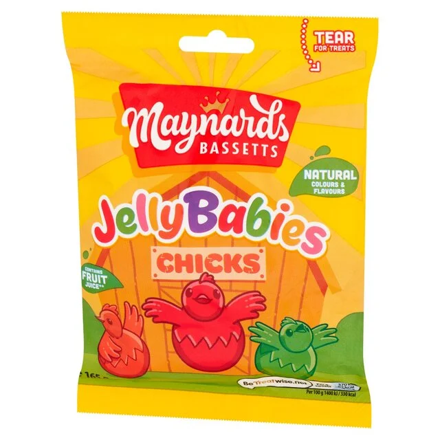 Maynards Bassetts Easter Jelly Babies Chicks   130g