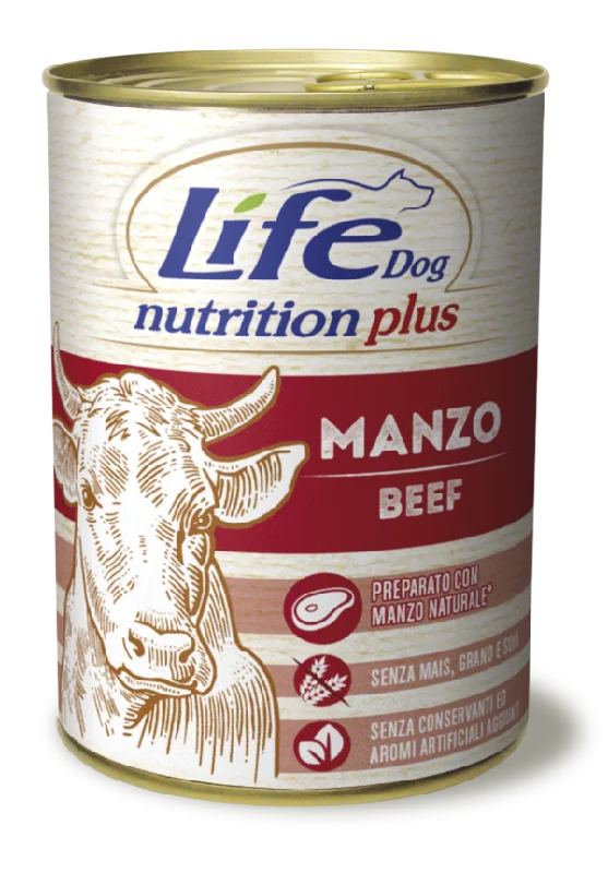 LifeDog plus beef chunks , 400 gr