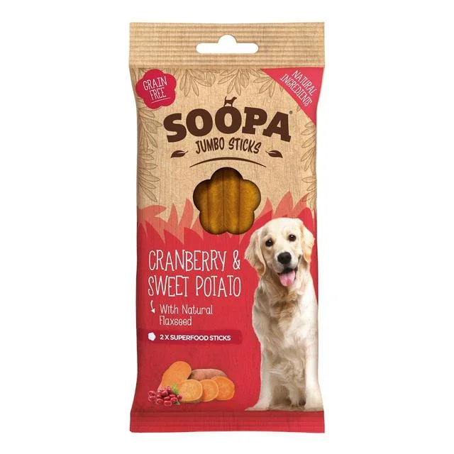 Soopa Cranberry & Sweet Potato Jumbo Stick   170g