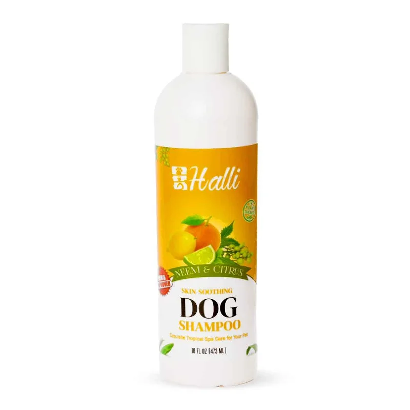 Pet shampoo: a shampoo specifically used to clean pet hair,Halli Neem & Citrus Dog Shampoo, 16oz